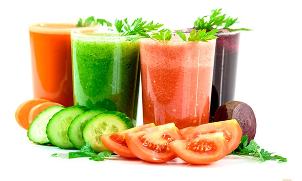 Freshly squeezed vegetable juice