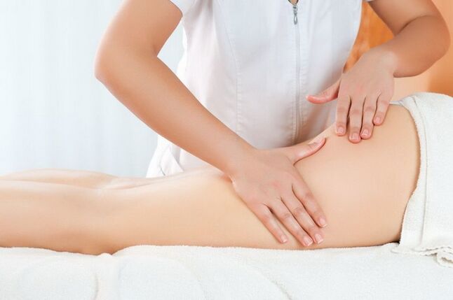 professional massage against varicose veins